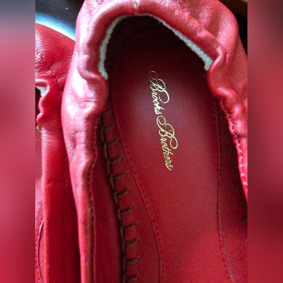 Brooks Brothers Red Ballet Leather Flats size 8 EUC - Picture 6 of 12